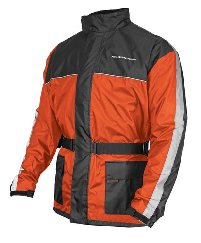 Nelson Rigg Solo Storm Jacket Orange/Black Small – Weather-Resistant Outer Shell for Outdoor Activities
