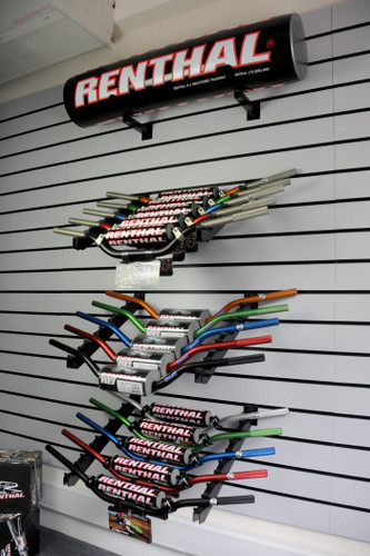 Renthal Handlebar Wall Display U-RN-WALL-DISP for Motorcycle Handlebar Organization