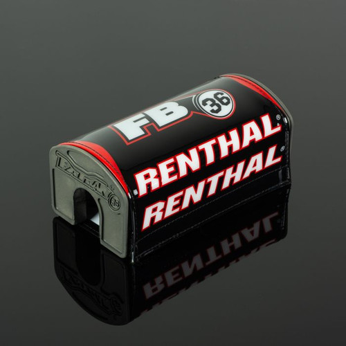 Renthal Fatbar36 Handlebar Pad in Black and Red for Enhanced Protection and Style