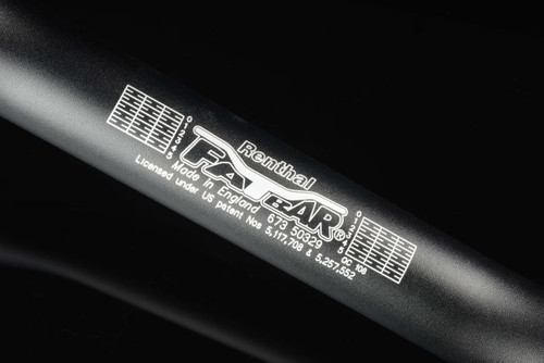 Renthal 673 Trials 100 Fatbar Handlebar in Black - Model 673-01-BK