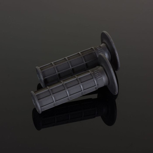 Renthal MX Grips Firm Full Waffle Charcoal - Model G094 for Off-Road Motorcycles