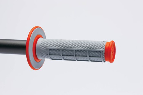 Renthal MX Grips DL Diamond / Waffle Orange and Grey - Part Number G155