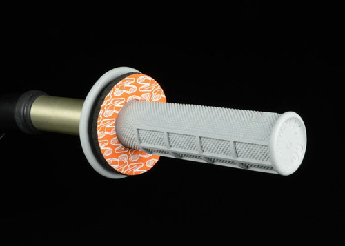 Renthal G204 Orange Grip Donutz for Motorcycle Handlebars
