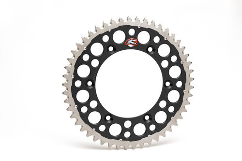 Renthal TwinRing Sprocket Black 50T for Motorcycle - Part Number 2240-520-50GPBK