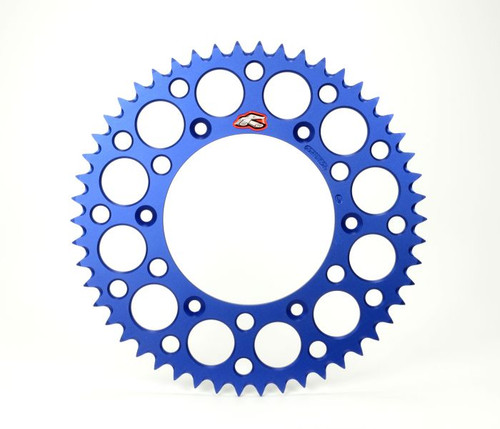 Renthal Rear Ultralight Sprocket Blue Grooved 49T – High-Performance Motorcycle Chain Drive Part