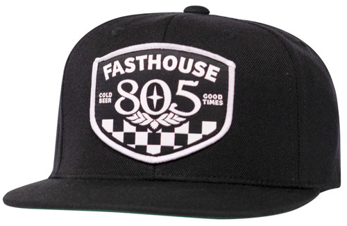 FastHouse 805; Pitstop Hat Black OS – Adjustable Classic Baseball Cap