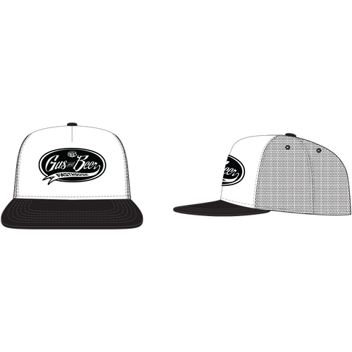 FastHouse 805 Taproom Truck Hat in Black - Classic Flat Bill Cap for Men and Women