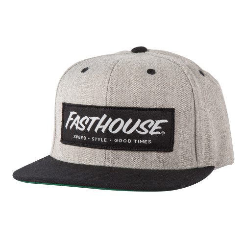 FastHouse Speed Style GTime Grey/Black Hat - Adjustable Baseball Cap for Men and Women