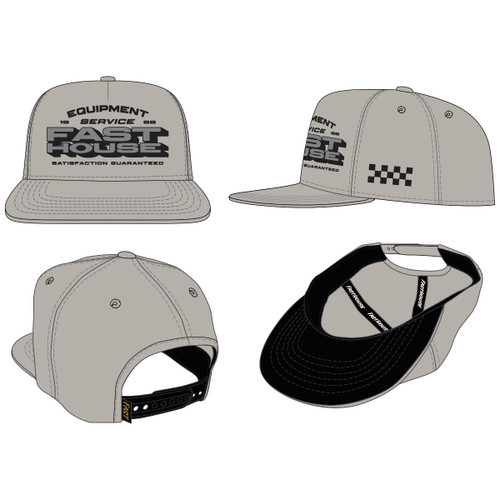 FastHouse Maintenance 110 Hat Gray OS – Durable Work Hat for Professional Use