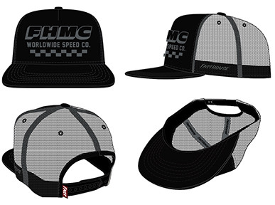FastHouse IDLE Hat Black OS - Comfortable and Durable Workwear Cap