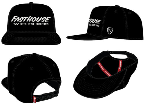 FastHouse Essential Hat Black OS – Comfortable and Stylish Baseball Cap