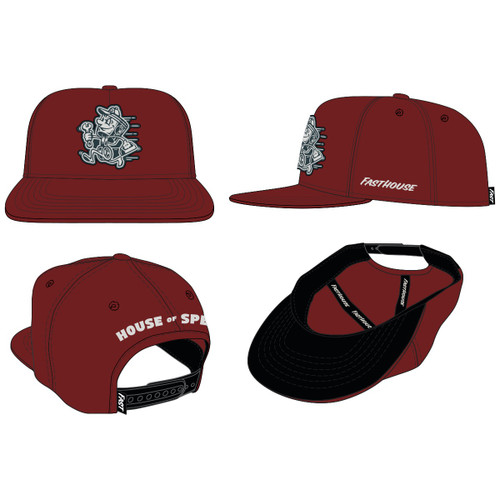 FastHouse Runner Hat Cardinal OS - Classic Running Cap for Men and Women