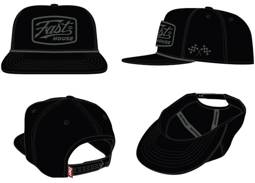 FastHouse Carrera Hat Black OS - Stylish and Comfortable Headwear
