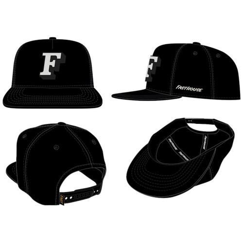 FastHouse Capital Hat Black OS – Stylish Black Bucket Hat for Men and Women