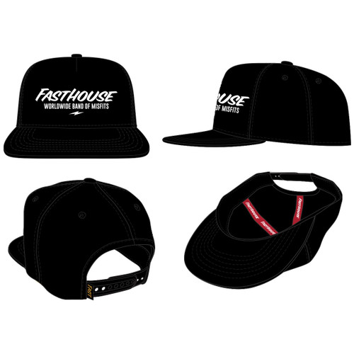 FastHouse Enterprise Hat Black OS – Durable Workwear Safety Headgear