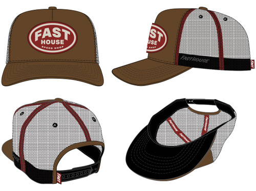 FastHouse Archie Hat Camel OS - Wide-Brim Sun Protection Hat for Outdoor Activities