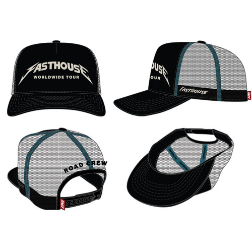 FastHouse Tour Hat Oversized Black XL – Comfortable Wide-Brim Baseball Cap