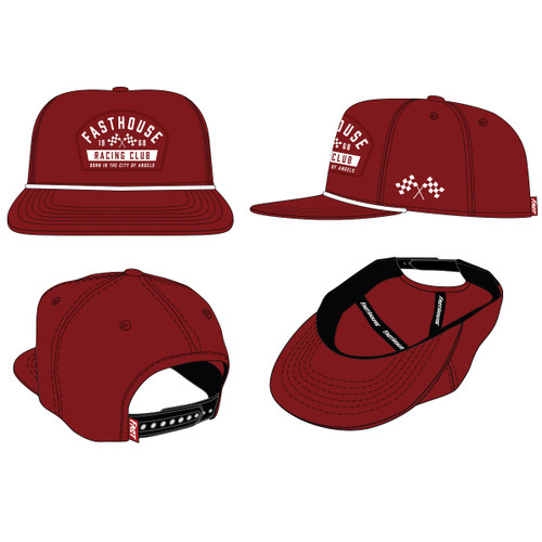 FastHouse Acclaim Hat Cardinal OS – Durable and Comfortable Baseball Cap