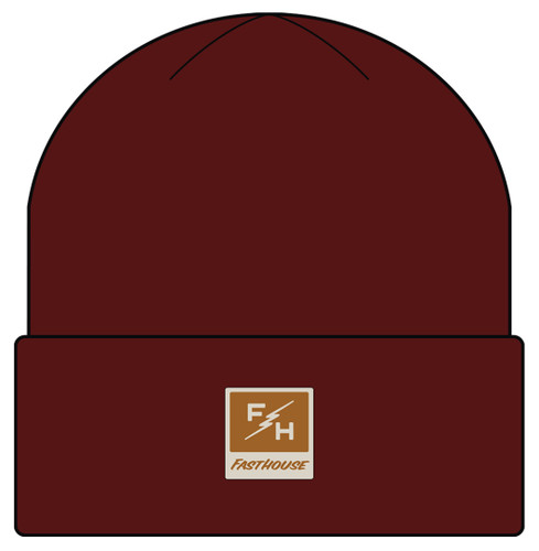 FastHouse Service Beanie Maroon OS - Comfortable and Durable Headwear