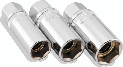BikeMaster Spark Plug Socket Set Magnetic 16/18/22mm for Powersports Applications