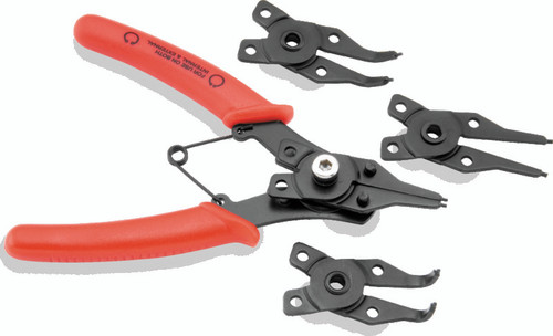 BikeMaster Snap Ring Pliers Set with Hardened Steel Tips and Spring-Assist Handles