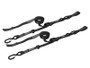 PRP Cam-Lock 1 inch x 10 ft. Tie Down with Snap 'S' Hooks and Soft Tie - Black