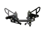 Vortex Racing Adjustable Rearsets for Ducati 1098 and 1198 - Black (Part RS198K)