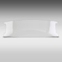 National Cycle 23015 Pan Head FL Replacement Window for Harley-Davidson 1949-1959 Touring Windshields - Clear