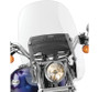 National Cycle Spartan Windshield for Harley Davidson FX Wide Glide and Softail Models, 19 inches, Clear
