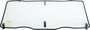 QuadBoss 05-16 Kawasaki KAF400 Mule 600 Rear Panel Windows - Durable Polycarbonate Protection