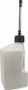 BikeMaster 5 Gallon White Utility Jug with Auto Shut-Off Hose and Black Cap
