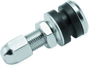 BikeMaster Valve Stem Chrome Tubeless - All-Metal Construction with Washer, Double Nut, O-Ring, and Metal Valve Cap