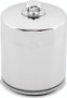 TwinPower Twin Cam and M8 Chrome Oil Filter with Nut - Replaces Harley-Davidson 63798-99 with Backflow Valve