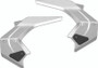 Kuryakyn Omni Frame Covers for 2018-2020 Honda Gold Wing GL1800, Chrome Part #3273