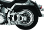 Kuryakyn Boomerang Frame Covers for Harley-Davidson Softail 2008-2017, Chrome