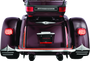 Kuryakyn Rear Mud Flaps for Trikes with Chrome Trim - Fits Harley Davidson Tri Glide Ultra Classic and Street Glide Models
