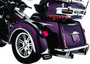 Kuryakyn Rear Mud Flaps for Trikes with Chrome Trim - Fits Harley Davidson Tri Glide Ultra Classic and Street Glide Models