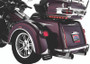 Kuryakyn Rear Mud Flaps for Trikes with Chrome Trim - Fits Harley Davidson Tri Glide Ultra Classic and Street Glide Models