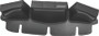 Kuryakyn Batwing Fairing Pouch Bag 96-13 for Harley Davidson – Black