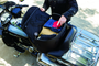 Kuryakyn Momentum Wanderer Seat Bag - 60 Liter Touring Passenger Seat Storage with Padded Backrest and Multiple Pockets