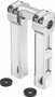 Kuryakyn 8 Inch Billet Handlebar Risers Chrome - Enhance Comfort and Style for Harley Motorcycles