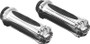 Kuryakyn Zombie Grips Without Throttle Boss for Throttle-By-Wire Chrome - Part #6298