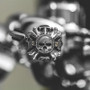 Kuryakyn Replacement Zombie Grip Emblems with Throttle Boss - Chrome Finish