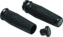 Kuryakyn Hex Grips Dual Cable Black – Ergonomic Powersports Handlebar Grips with Ultra Soft Cushioning