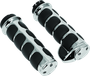 Kuryakyn ISO Grips with Throttle Boss for Dual Cable Harley Bikes - Chrome Finish