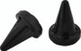 Kuryakyn Stiletto End Caps for ISO® & ISO®- Flame Grips - Black (Part #6359)