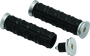 Kuryakyn Dillinger Grips 1 Inch Silver for Powersports Vehicles