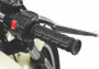 Kuryakyn Dillinger 7/8-inch Universal Black Motorcycle Grips with Ribbed EPDM Rubber and Removable Aluminum End Caps