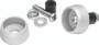 Kuryakyn Lodestar Front Axle Sliders for BMW R1200GS and RT – Silver