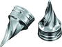 Kuryakyn Twisted Axle Caps Chrome for Harley Davidson Touring Models